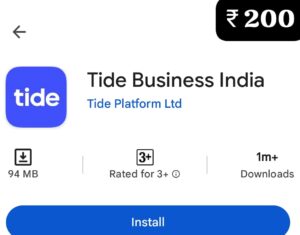 Tide Earn ₹200